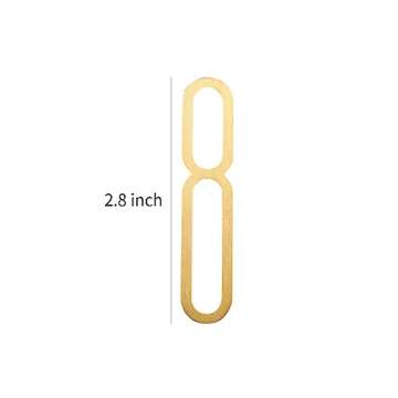 SAILANKA 2.8 Inch Brass House Numbers - Stylish & Durable Address Sign