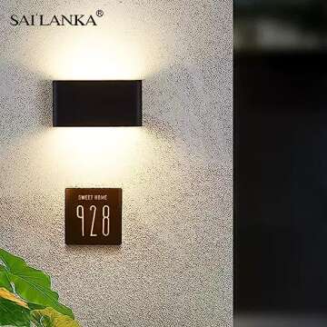 SAILANKA 2.8 Inch Durable Brass House Numbers for Outdoor Use