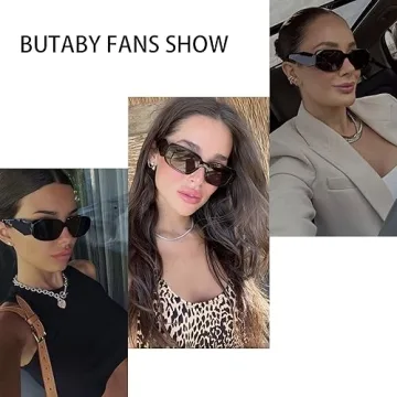 BUTABY Trendy Rectangle Sunglasses for Every Occasion