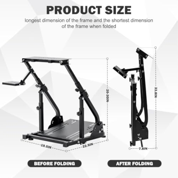 Hottoby G923 Racing Wheel Stand for Logitech and Thrustmaster