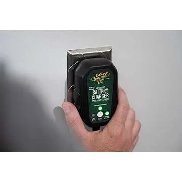 Battery Tender Junior 12V, 800mA Battery Charger and Maintainer for Lead Acid and Lithium Batteries - Switchable Battery Charger for Powersports - 022-0199-DL-WH