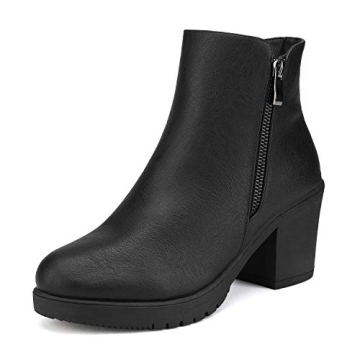 DREAM PAIRS Women's Chunky Heel Ankle Boots - Stylish & Comfortable