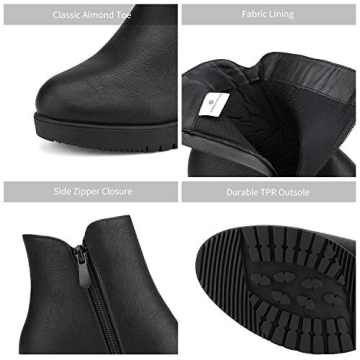 DREAM PAIRS Women's Chunky Heel Ankle Boots Stylish Comfort