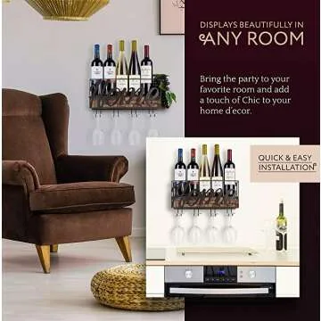 Stylish Champagne Kitchen Mounted Storage Solution
