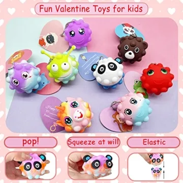 Valentine's Day Fidget Ball Gift Set for Kids 30 Pack