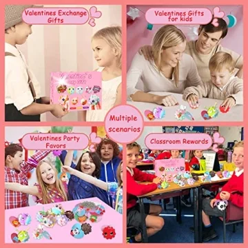 Valentine's Day Fidget Ball Gift Set for Kids 30 Pack