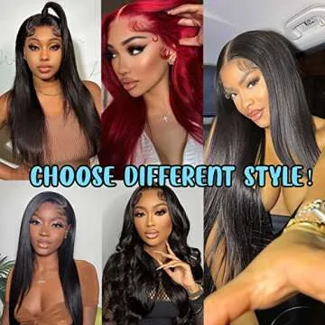 DULOVE 13x4 Lace Front Wigs for Women - 200 Density