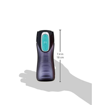 Contigo Trekker Kids Water Bottle with Spill-Proof Lid, 14oz Water Bottle with Leak-Proof Technology, BPA-Free, 2-Pack Navy & Nectarine