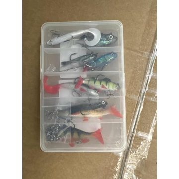 DONQL 10Pcs Soft Fishing Lures for All Anglers