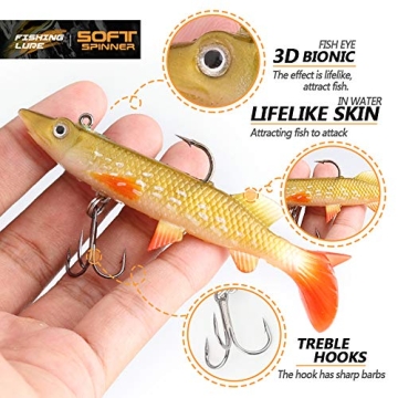DONQL 10Pcs Soft Fishing Lures for All Anglers