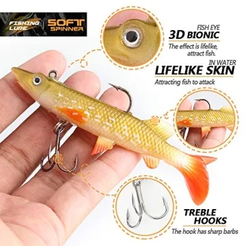 DONQL 10Pcs Soft Fishing Lures for All Anglers