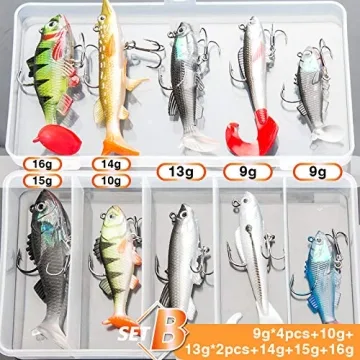DONQL 10Pcs Soft Fishing Lures for All Anglers