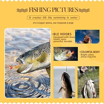 DONQL 10Pcs Soft Fishing Lures for All Anglers