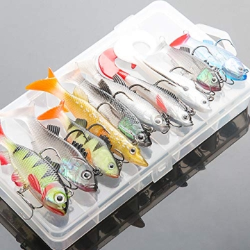 DONQL 10Pcs Soft Fishing Lures for All Anglers