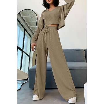 PRETTYGARDEN Women’s Fall Track Suit 3-Piece Set