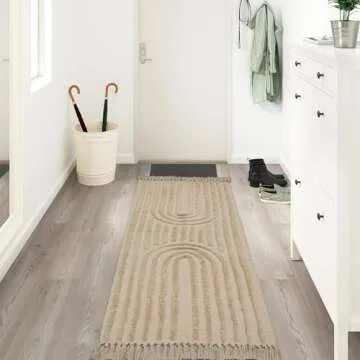 Stylish LEEVAN Boho Runner Rug - Washable & Durable