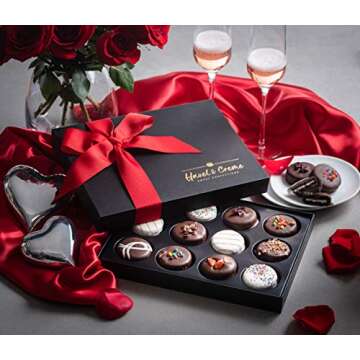 Chocolate Cookies Gift Box - Anniversary Cookie Gift Basket - Vegan, Kosher, Birthdays, Appreciation