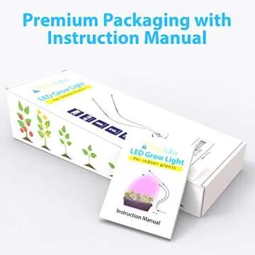 Brite Labs LED Plant Lights for Indoor Plants, 20W Dual Head LED Grow Lights for Seedlings, Adjustable Gooseneck Growing Plant Lamp with Clip On Desk Clamp and Programmable Timer Allows Auto On Off