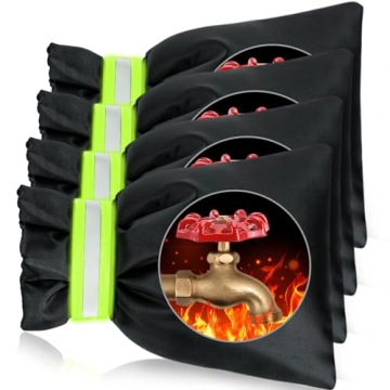 Outdoor Faucet Covers for Winter Freeze Protection 4 Pack Reusable Garden Faucet Cover Socks for Var...