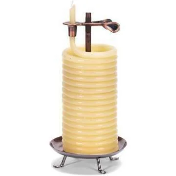 Candle by the Hour 80-Hour Vertical Candle - Eco-Friendly Beeswax