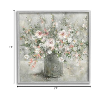 Soft Pink Blooms Framed Giclee Art for Home Decor