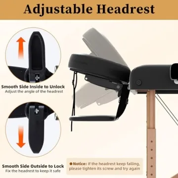 Lightweight Adjustable Foldable Portable Massage Table