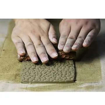 Yushen 5Pcs Wooden Clay Texture Rollers for Pottery