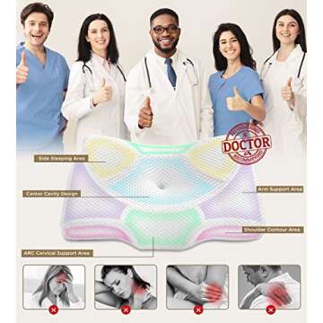 Osteo Pillow: Ergonomic Neck Pain Relief & Cooling Support