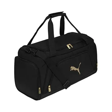 PUMA Accelerator Duffel Bag in Black/Gold - One Size