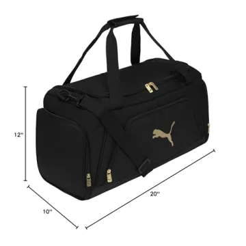PUMA Accelerator Duffel Bag in Black/Gold - One Size