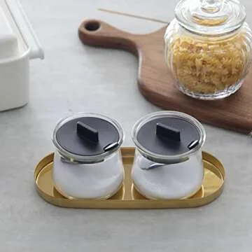 FREELOVE Mirror Gold Tray - Elegant Decorative Home Accessory