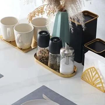 FREELOVE Mirror Gold Tray - Elegant Decorative Home Accessory