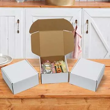 RLAVBL 8x8x4 Shipping Boxes - Premium Quality and Easy Assembly