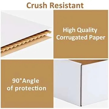 RLAVBL 8x8x4 Shipping Boxes - Premium Quality and Easy Assembly