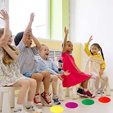 AIEX 32 Pack Colorful Dry Erase Removable Circle Dots for Classrooms