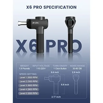 BOB AND BRAD X6 Pro Massage Gun Deep Tissue Percussion