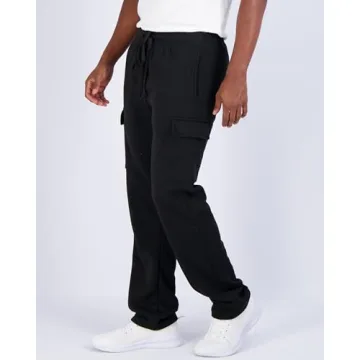 Mens Open Bottom Cargo Pants 3 Pack for Active Wear