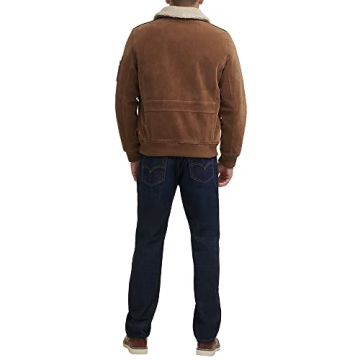 Stylish Levi's Faux Suede Aviator Bomber Jacket