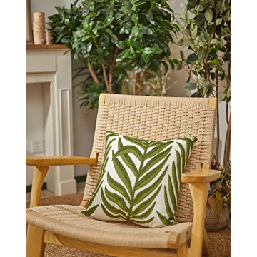 Leaf Green Throw Pillow Covers for Stylish Home Decor