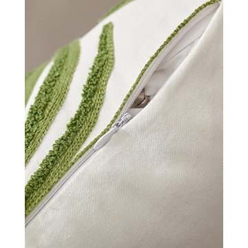 Leaf Green Throw Pillow Covers for Stylish Home Decor