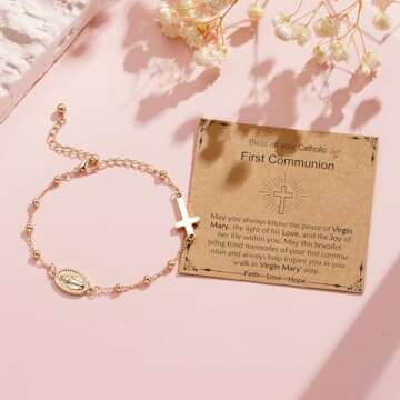 Elegant VULETO First Communion Bracelet for Girls