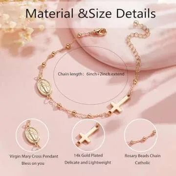 Elegant VULETO First Communion Bracelet for Girls