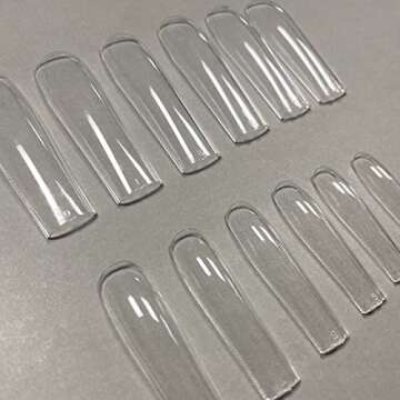 INENK Extra Long Square Nail Tips for Gorgeous Press-On Nails