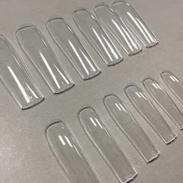 INENK Extra Long Square Nail Tips for Gorgeous Press-On Nails