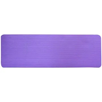 Fitvids All Purpose 1/2-Inch Extra Thick High Density Anti-Tear Exercise Yoga Mat with Carrying Strap, Purple