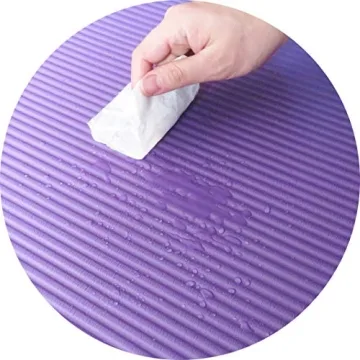 Fitvids All Purpose 1/2-Inch Extra Thick High Density Anti-Tear Exercise Yoga Mat with Carrying Strap, Purple