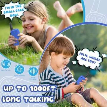 Holiky Toys for Ages 5-7 Boys Girls, Walkie Talkies for Kids 1000FT Range 2 Channels 2 Way Radio Toy Christmas Birthday Gifts for Girls Boys Ages 3 4 5 6 7 8 9 Camping Hiking Outdoor Games