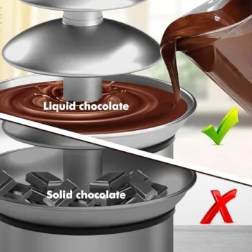 ZEVELOO Chocolate Fountain - 4-Tier Stainless Steel Elegance