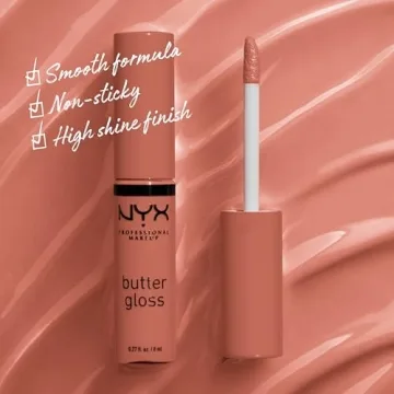 NYX Butter Gloss Brown Sugar - Non-Sticky Lip Gloss