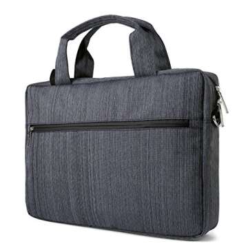 Black 13-inch Anti-theft Laptop Messenger Bag for Surface Pro 9 8 12.3, Pro X 13, Laptop 5 4 13.5"